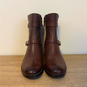 Cole Haan Mid-Shaft Boots with Gold Hardware (NWOT)